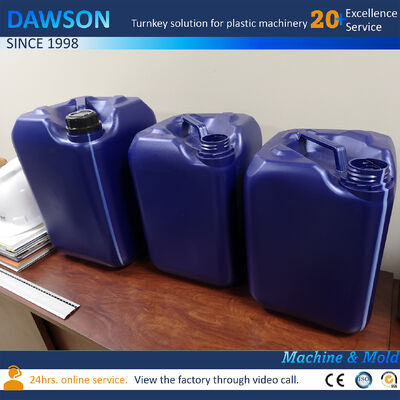 毎時130kg、20リットルジェリー缶押出HDPE成形プラスチックドラムブロー成形機、4.4 x 3.4 x 3.6メートル