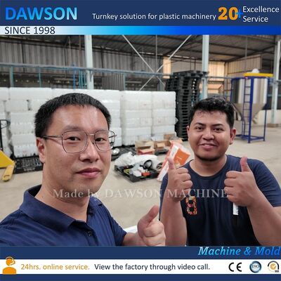 85mmスクリュー径 110kNクランプ力 プラスチックHDPE洗濯洗剤ボトル製造 押出ブロー成形機