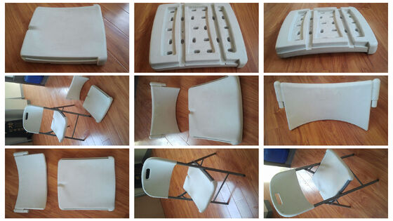 長寿命の全自動プラスチック椅子製造機 プラスチックバスチェア押出ブロー成形機 出力350 Kg/H