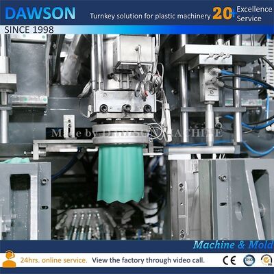 ベリリウム銅金型材付きアルミニウム 5L 8L 10L プラスチックボトルブロー成形機 HDPE 機械サイクルタイム 21.6 秒