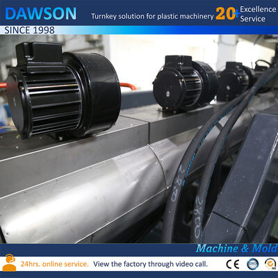 138kW スクリュー加熱電力 5L 10L ジェリカン HDPE ブロー成形 二重ステーション 押出ブロー成形機 金型開閉ストローク 250～600mm