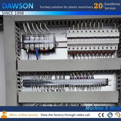 1L-5L 耐化学性HDPE広口ボトルのための8kwのダイヘッド加熱力を持つ自動吹塑機