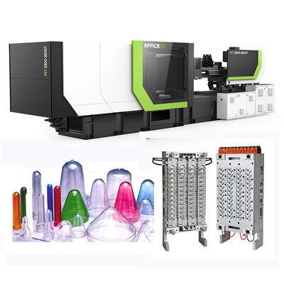 76. 5 kW パワー 48 穴 PET 前形 注射 鋳造 機械 ショット サイクル 時間 10 秒