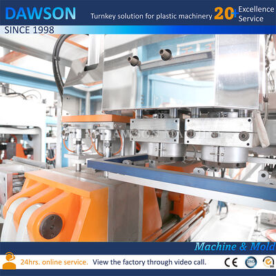 全電動のダブルステーション HDPE 3L 5L ジェリーカン 挤出吹造機