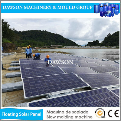 HDPEのプラスチック水打撃の成形機によって作る表面の浮遊太陽上の評価の太陽電池パネルシステム